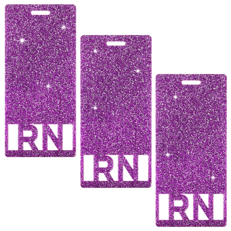 3 Pcs Registered Nurse RN Glitter B..
