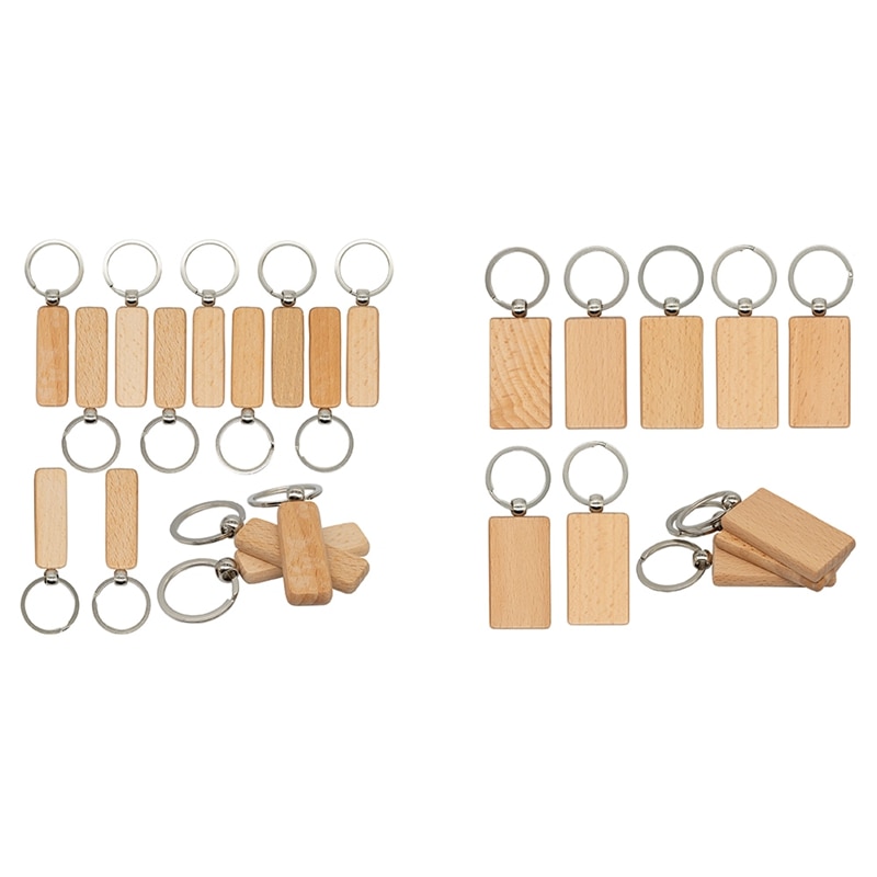 Wood Engraving Blanks Rectangle Blank Wooden Key C..