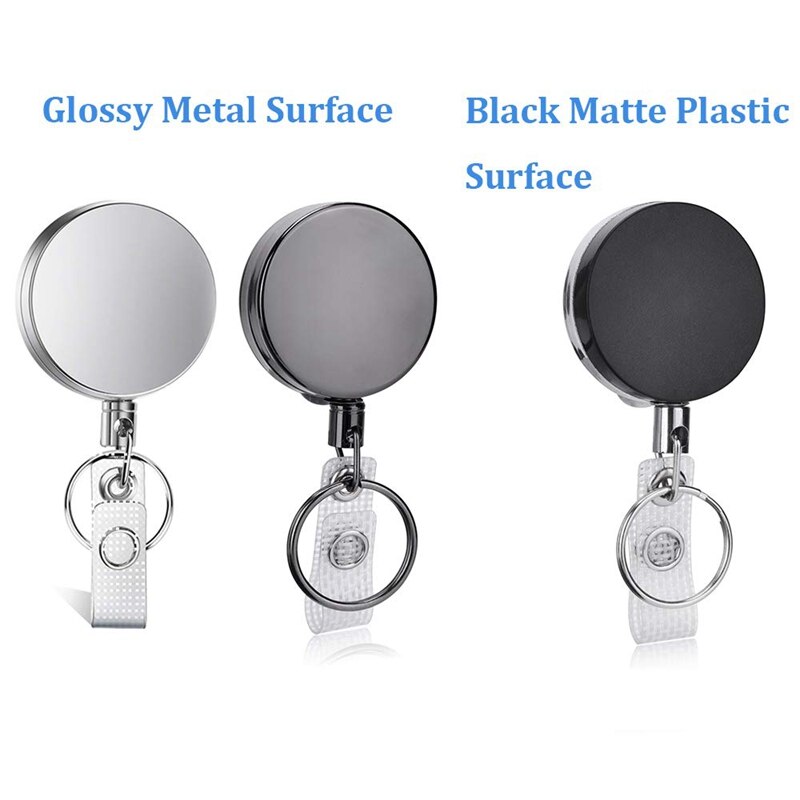 Badge Holder Reel Clip Retractable, 3 Pcs Heavy Du..