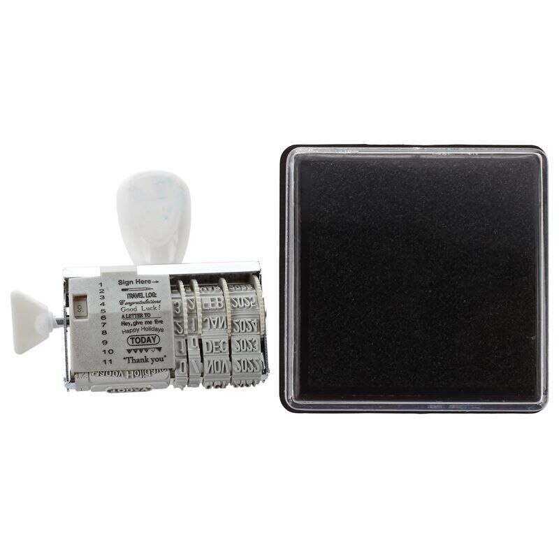 1Pcs Stamp Pad Ink Pad Letter Document Black & ..