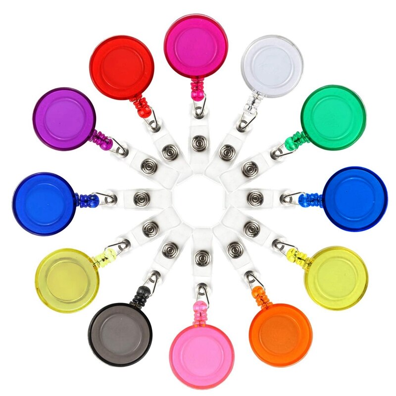 50 Pcs Badge Reels Retractable Badge Holders Clip, ..