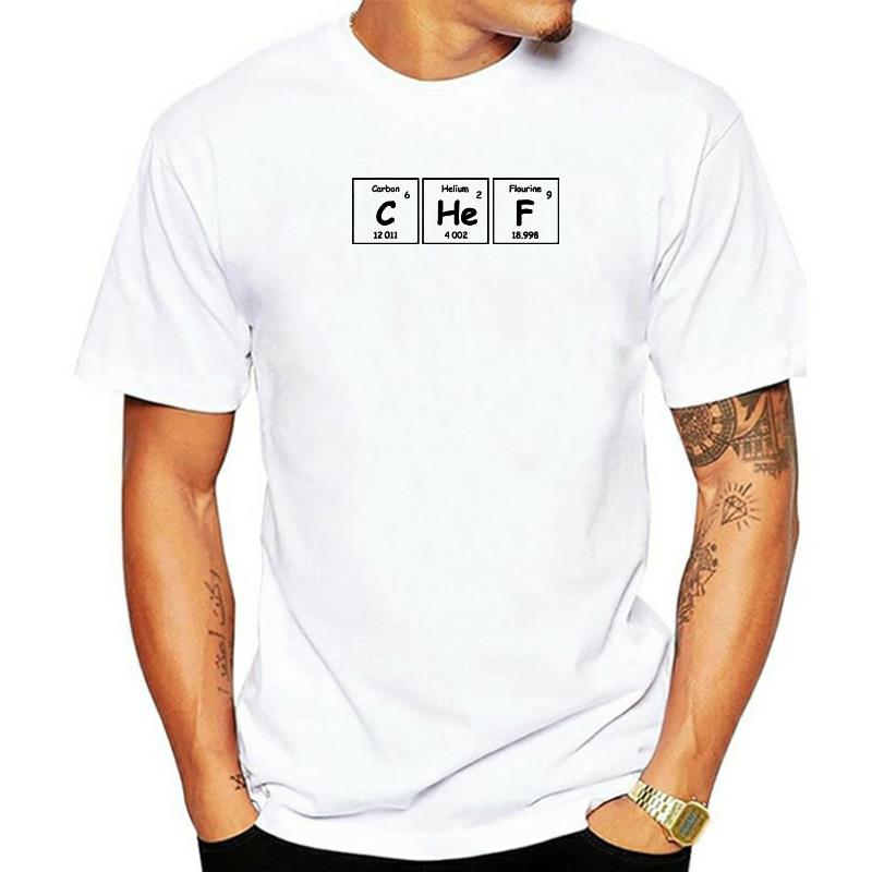 Funny Science Periodic Table Chef T Shirts Graphic..