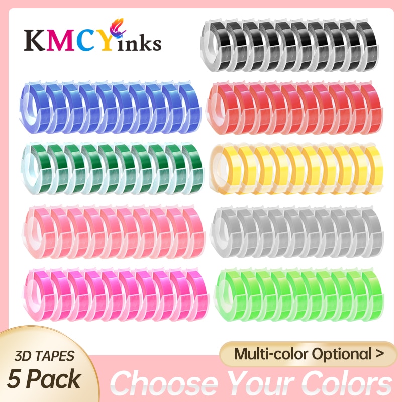 KMCYinks 10  9/12mm 3D    Dymo 1610 1..