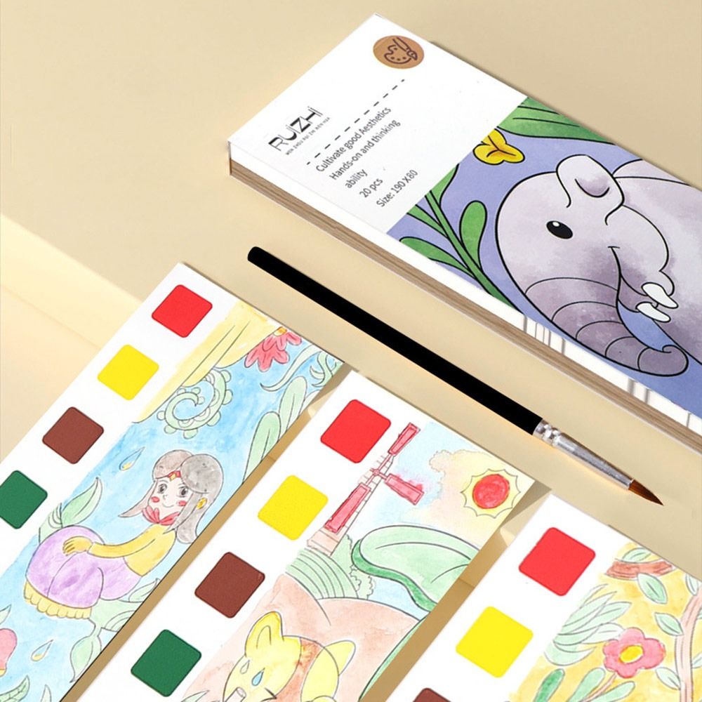 tools Pocket Watercolor Painting Book Coloring Wat..