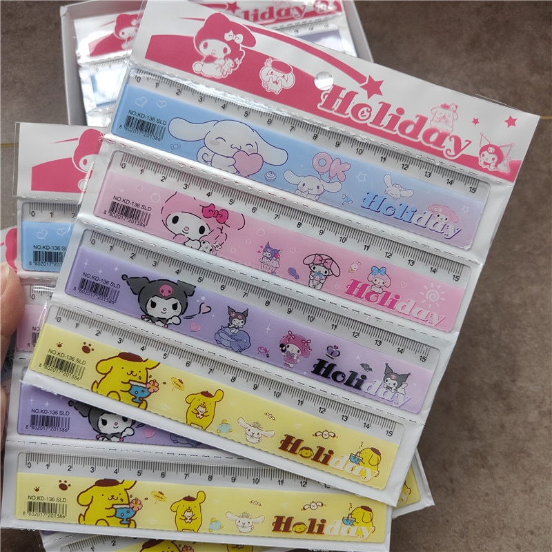 15cm Sanrio Ruler Kawaii Cartoon Cinnamoroll Cute M..