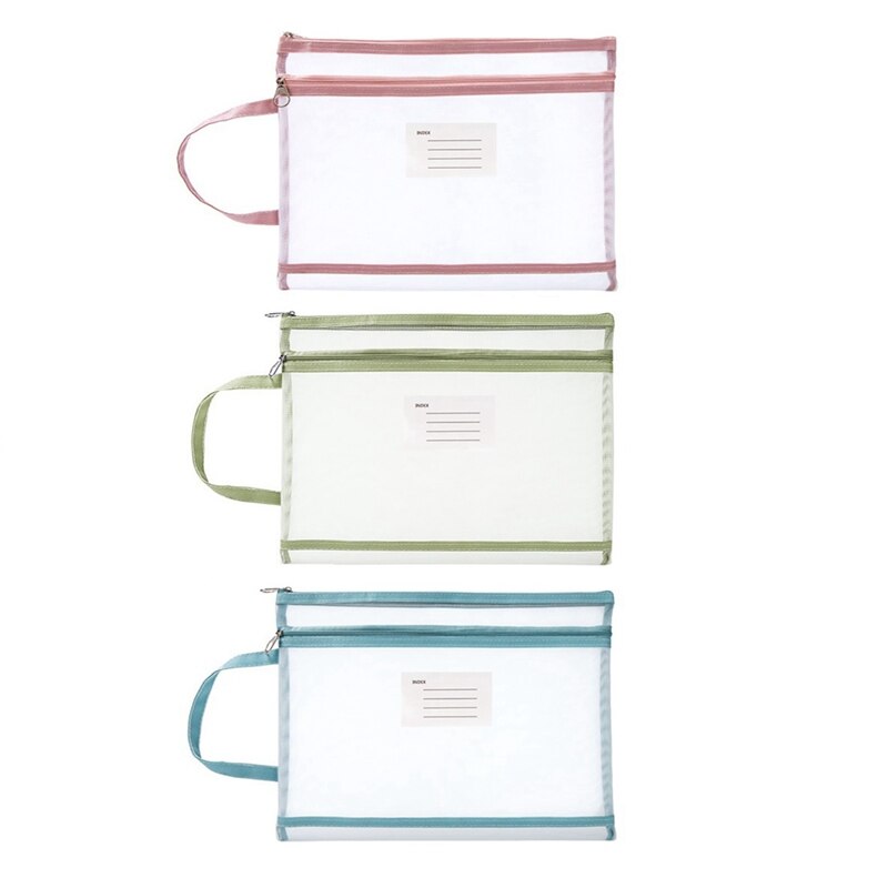 A4 Mesh Zipper Pouch A4 Translucent Mesh Zipper Po..
