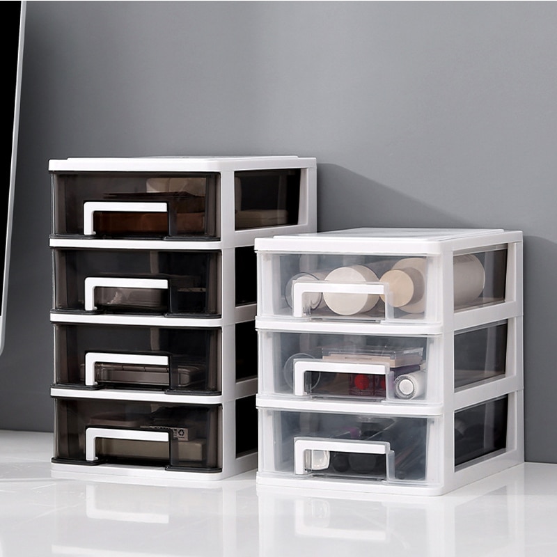 Multifunctional Transparent Desktop Storage Box Sm..