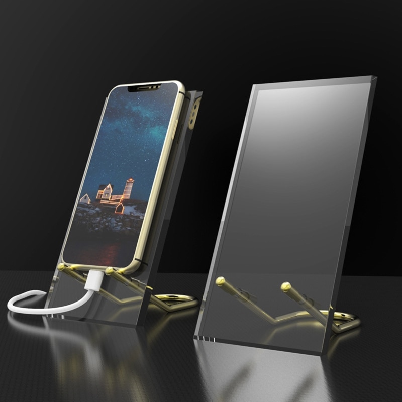 Acrylic Cell Phone Stand Tabletop Phone Holder Lig..