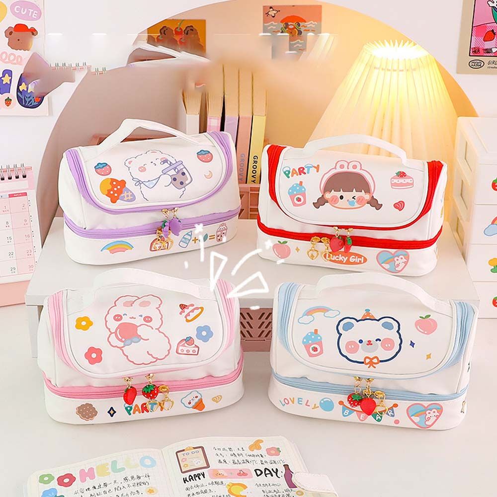 Lovely Kawaii Students Large Capacity Pen Case Cre..