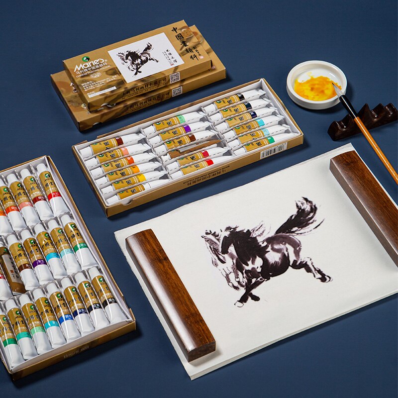 Tubos De Aquarela Pintura Pigmento Chines Conjunto..