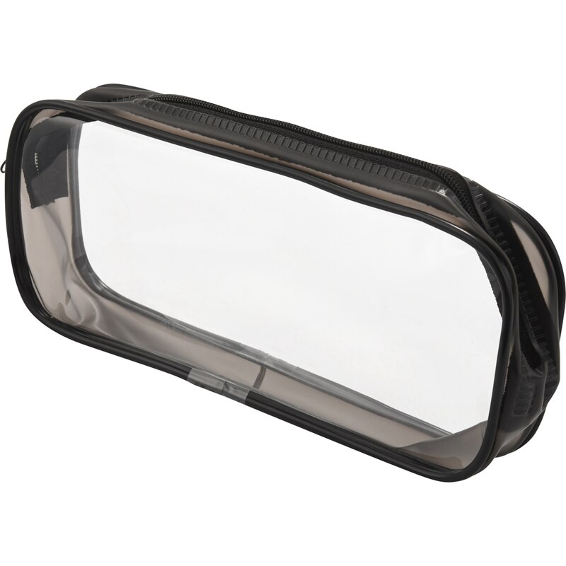 6 Pieces Clear PVC Pen Pencil Case With Zipper, Fo..