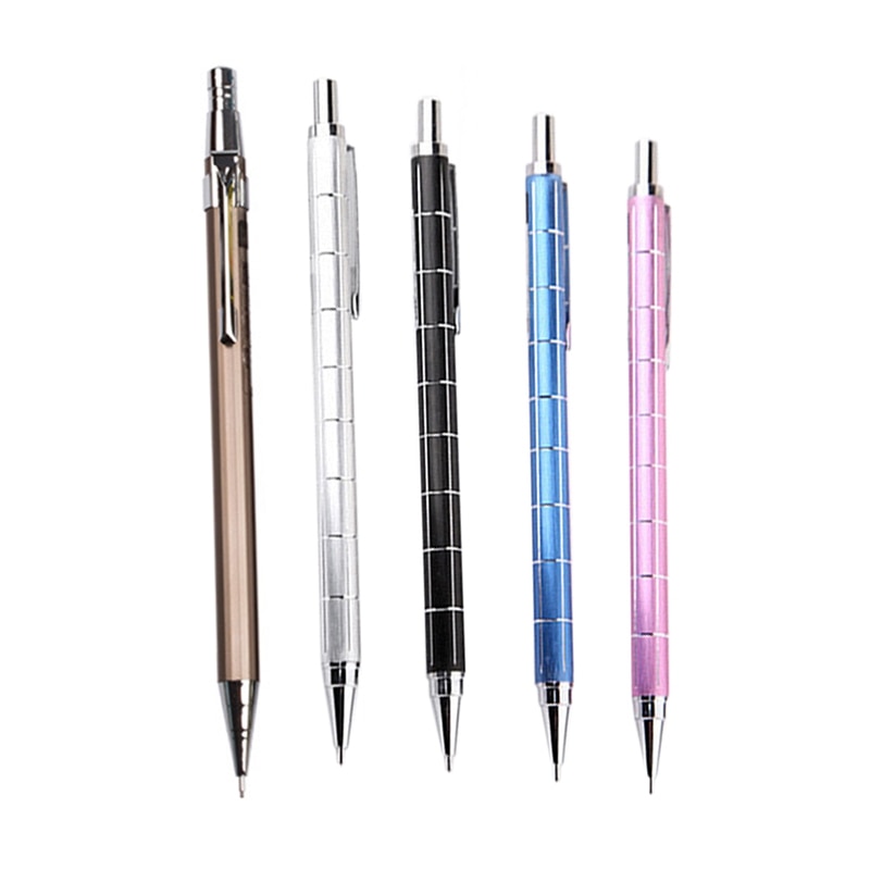 5 Pcs Mechanical Pencils:4 PCS 0.5Mm Metal Mechanic..
