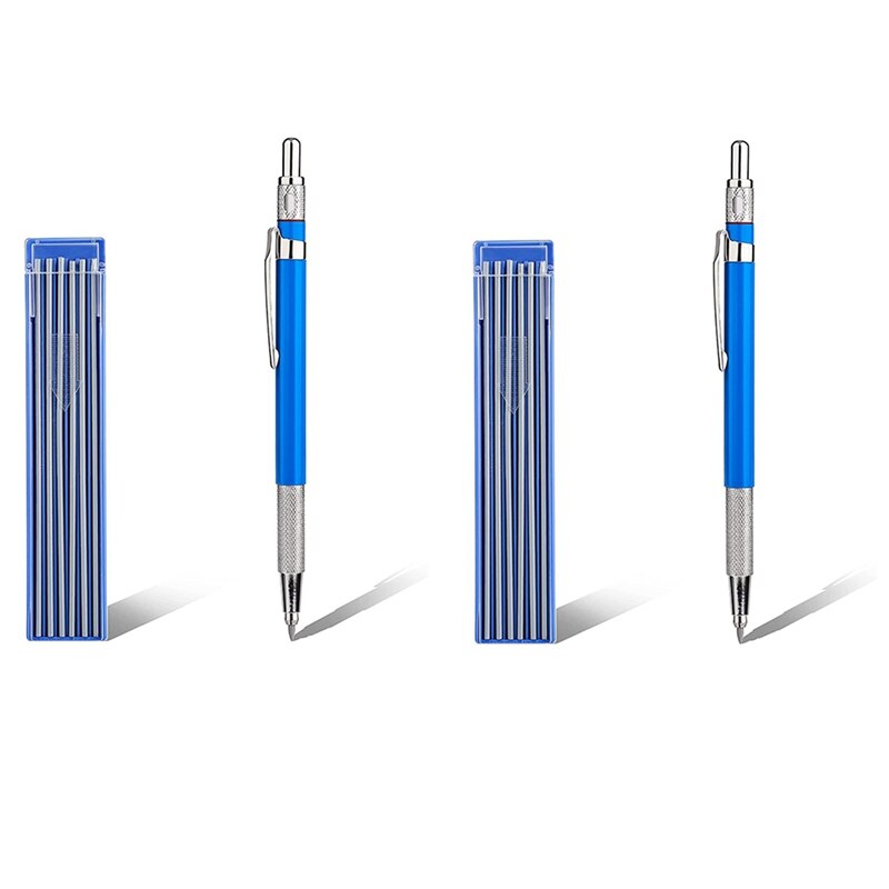 2X Solid Carpenter Pencil, With 24P..