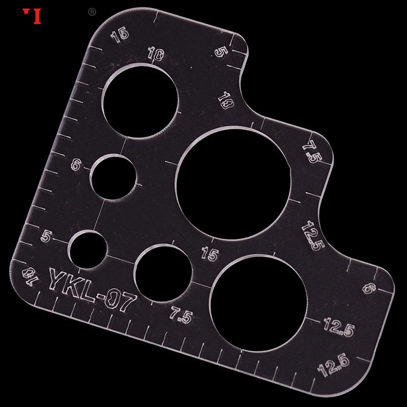 1PCS Acrylic Rounded Ruler R Rules..