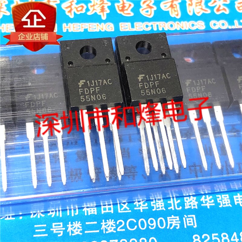 30pcs  ο FDPF55N06 TO-220F ..