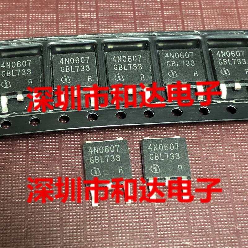 10pcs  ο 4N0607 IPD90N04S6-07 SMD-252 60V 90A..