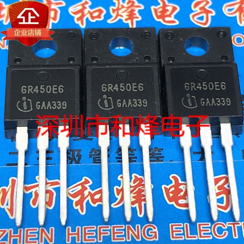 30pcs  ο 6R450E6 IPA60R450E6 TO-220F 600V 9.2..