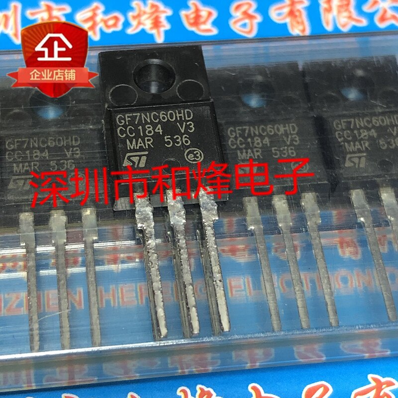 30pcs  ο GF7NC60HD STGF7NC60HD TO-220F 60..