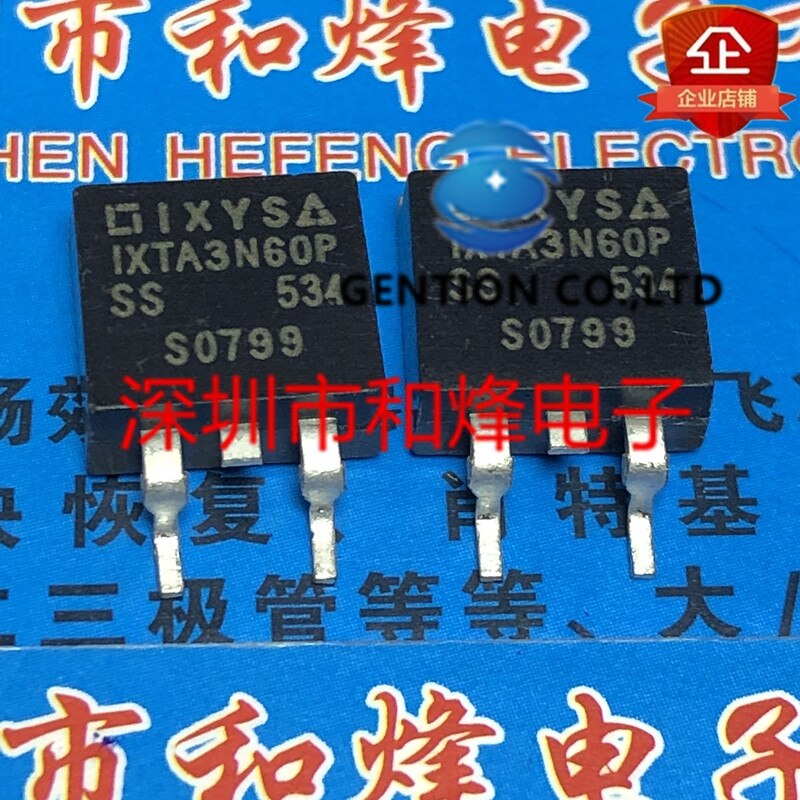 10PCS IXTA3N60P TO-263 600V 3A   10..