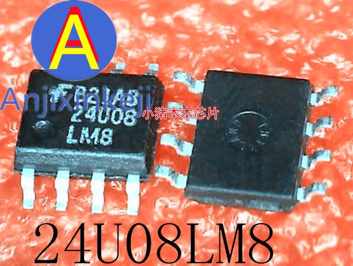 10pcs 100% orginal new FM24U08LM8 24U08LM8 24U08 SOP8..