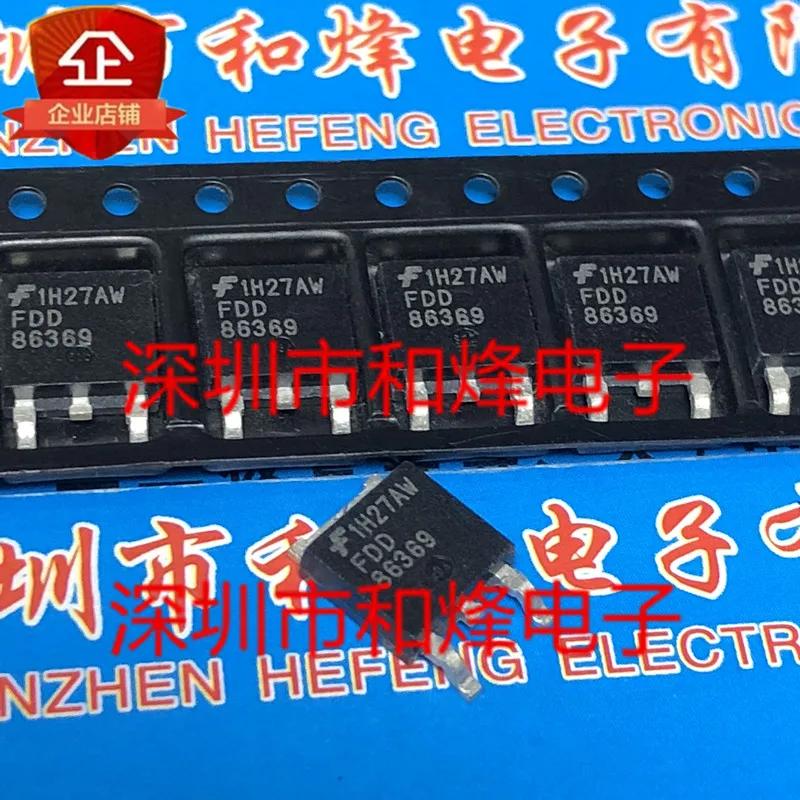 30pcs  FDD86369 TO-252 80V 90A..