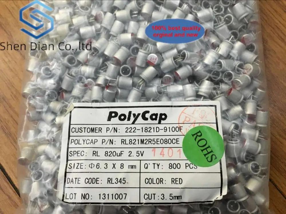 Original new 100pcs 2.5V820UF solid c..