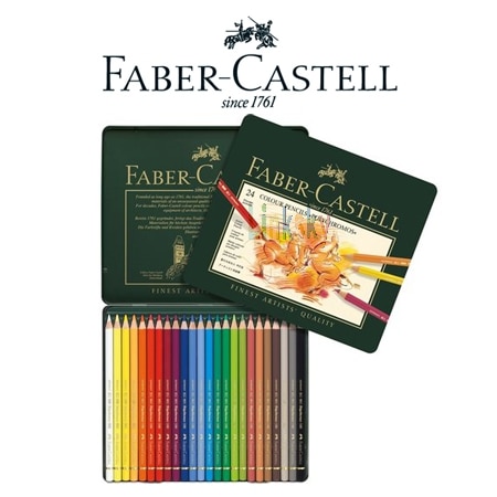 Lapis De Cor Polychromos Estojo Met C 24 ھ Faber..