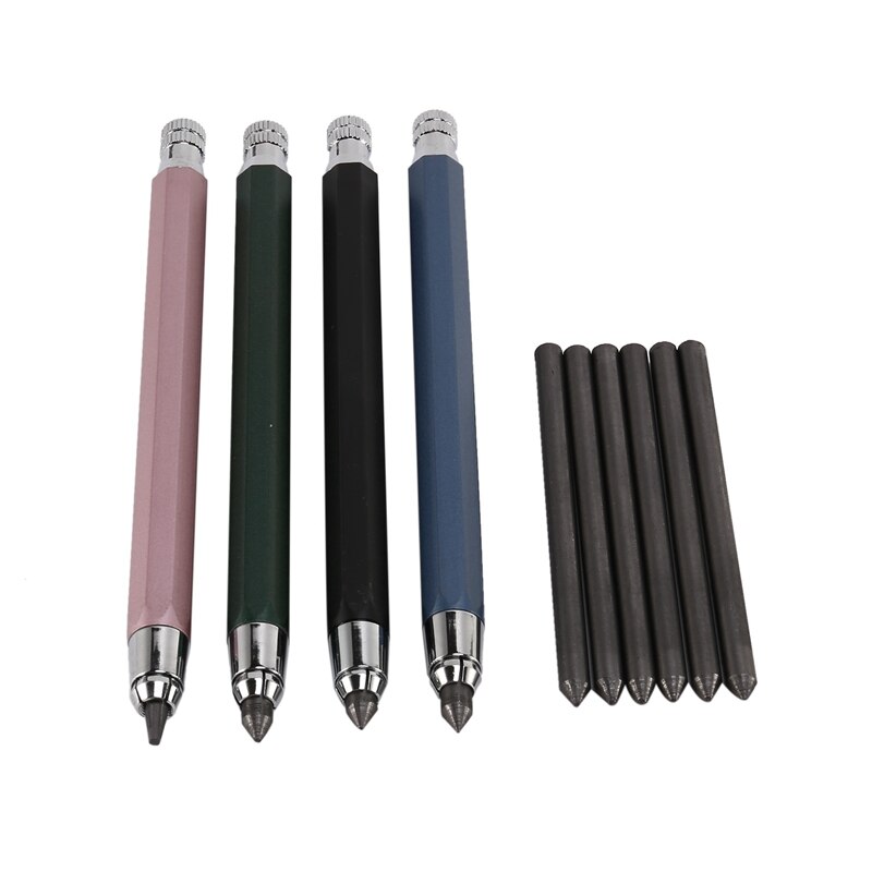 10 Piece 5.6Mm Pencils Set Sketch Up Metal Automati..