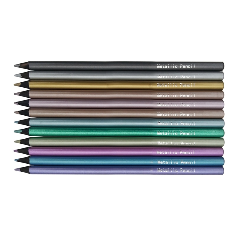 Metal Coloring Pencils, Various Colors Wooden Penc..