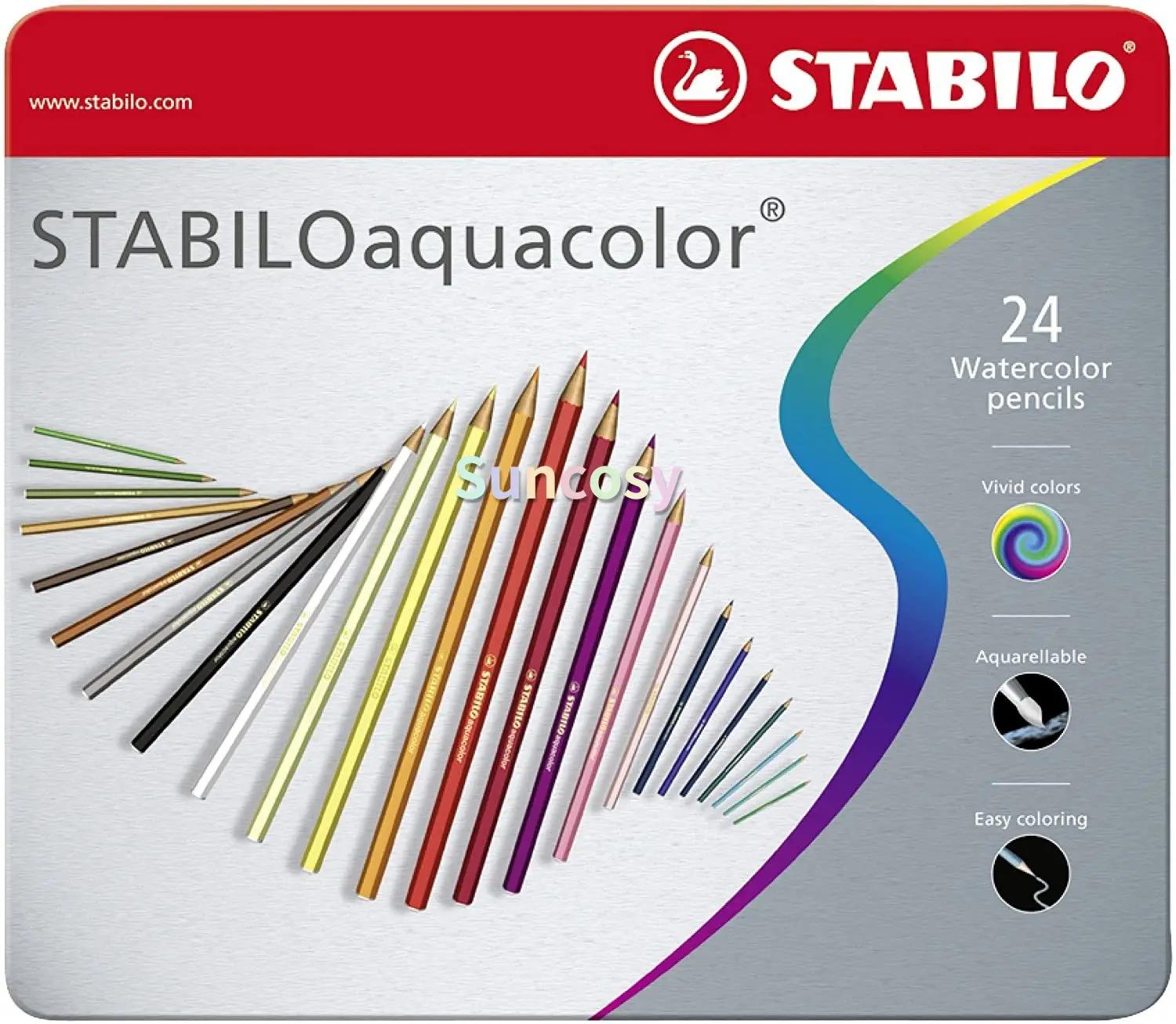 STABILOaquacolor 24  Ż ڽ-Aquarellable ..